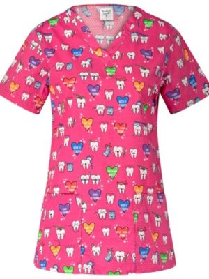 Μπλούζες Νοσηλευτών - Παιδιατρικές μπλούζες με σχέδια - BAMBINA - Teeth