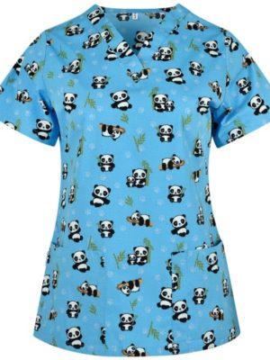 Μπλούζα Ιατρική - Ιατρικές Μπλούζες με σχέδια - BAMBINA - Pandas